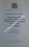 Railway Accident - Report on the Accident that occurred on 15th July 1970 at Shalmsford Street Occupation Level Crossing near Canterbury in the Southern Region, British Railways by Department of the Environment